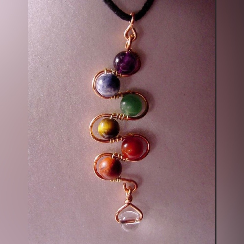 DIY snake chakra necklace